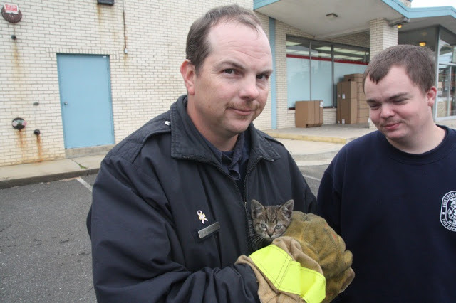 Firefighter Tom Robinson with Colombo (Courtesy photo)