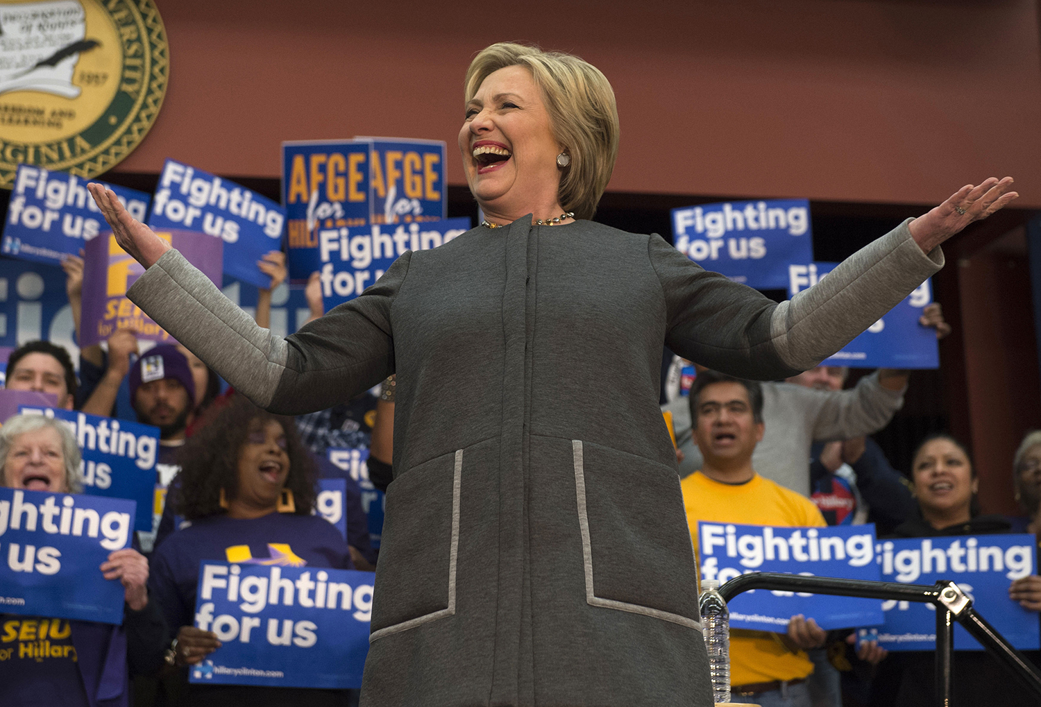 Poll shows Hillary Clinton running away with Virginia