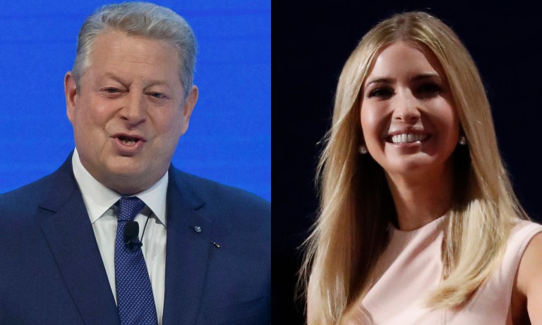 Former Vice President Al Gore and Ivanka Trump will meet to discuss climate. (AP Photos)