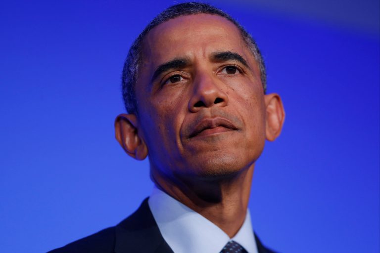 President Obama speaks at a news conference at the NATO summit at Celtic Manor, Newport, Wales, on Sept. 5. (AP/Charles Dharapak)