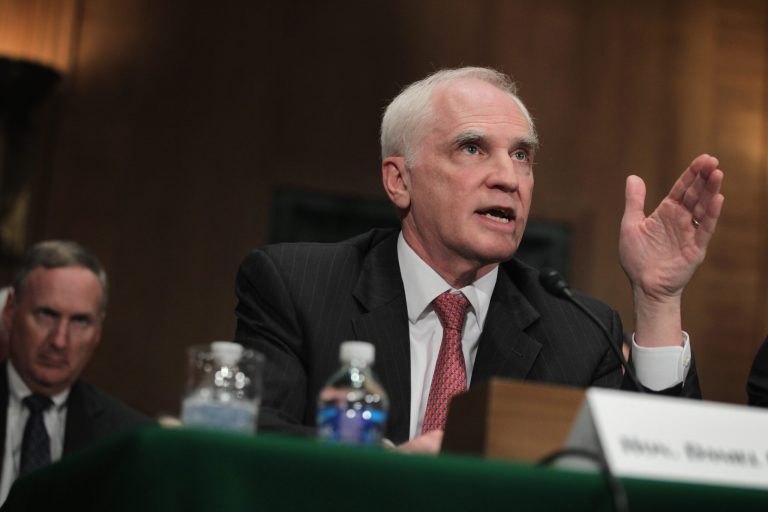 Board of Governors of the Federal Reserve System member Daniel Tarullo, testifies on Capitol Hill, in Washington. (Getty Images)