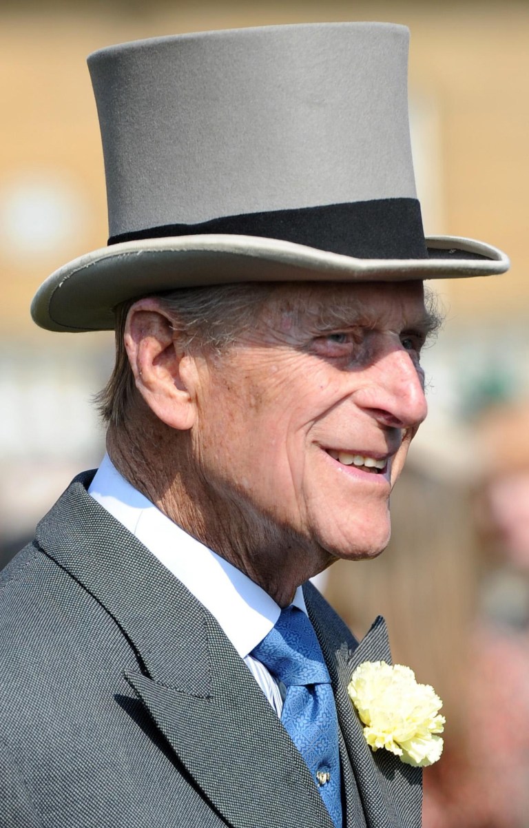 The Duke of Edinburgh attending a Garden Party at Buckingham Palace, London Thursday June 6, 2013. Buckingham Palace says Queen Elizabeth II's husband was later admitted to a London hospital for an exploratory operation. The palace said the operation on 91-year-old Prince Philip will come after 