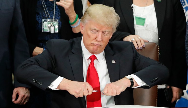 President Trump is taking heat from both sides of the immigration debate, from Republicans who don't want to see too much amnesty and Democrats who don't want to see too many changes to border security as they do in his most recent proposal. (AP Photo/Pablo Martinez Monsivais)