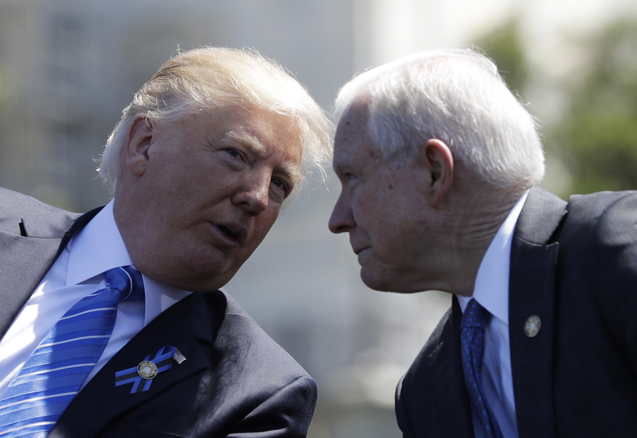 Trump has no comment on whether Sessions will stay after November
