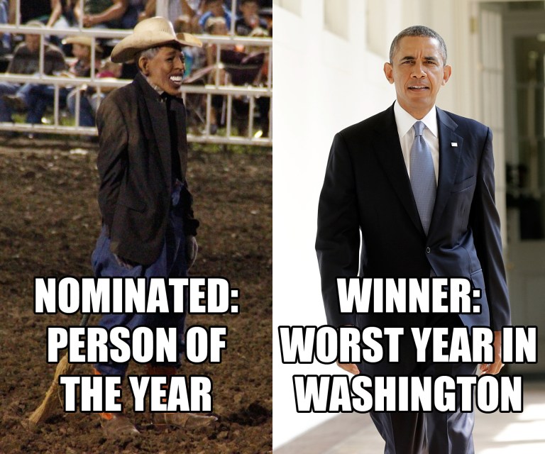 Monday meme: Return of the Obama rodeo clown