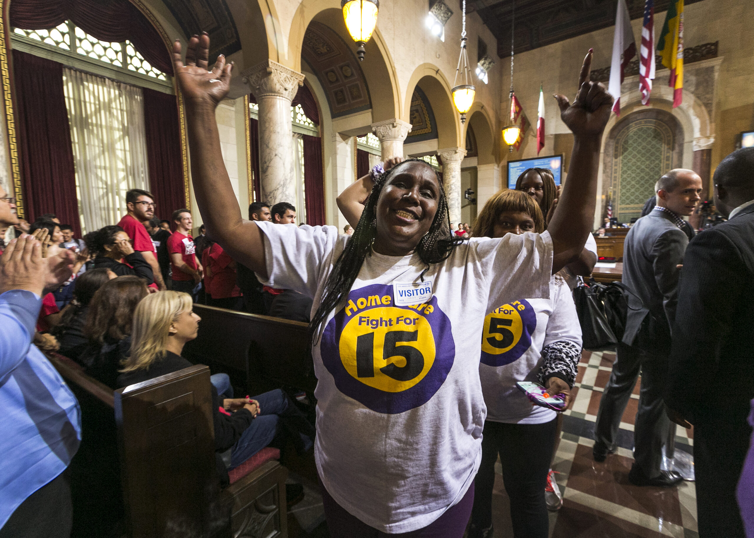 LA City Council rebuffs unions on exception to $15 wage, for now