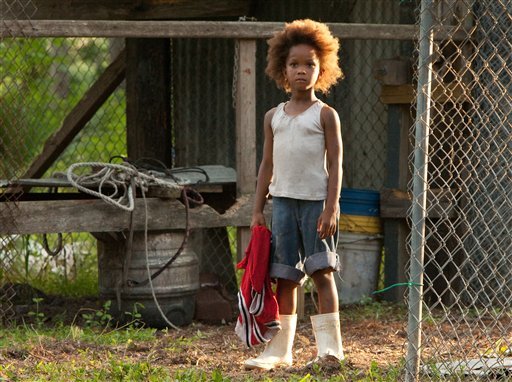This film image released by Fox Searchlight Pictures shows Quvenzhane Wallis portraying Hushpuppy in a scene from, 