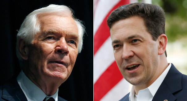 Mississippi Sen. Thad Cochran is in a runoff election with State Sen. Chris McDaniel, backed by Ron Paul and Sarah Palin. AP Photos