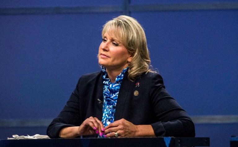 Susan B. Anthony List is making phone calls, sending canvassers door-to-door and running Facebook ads in an effort to replace Renee Ellmers with Rep. George Holding. (AP Photo)