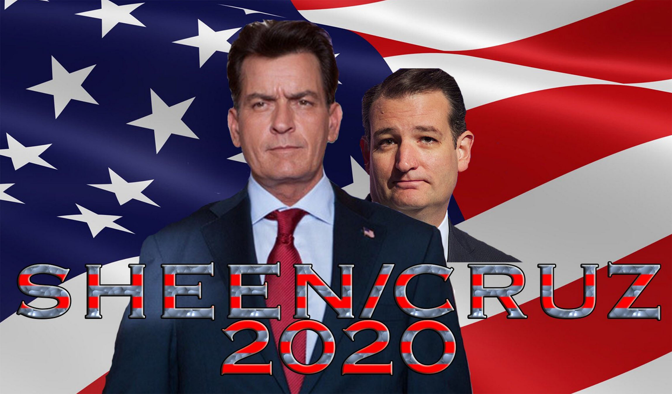 Charlie Sheen: ‘C’mon, Ted Cruz, in 4 years we can unseat’ Trump