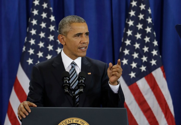 President Obama failed to condemn protesters who wouldn't accept the election results. 