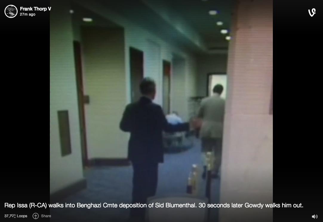 Video: Trey Gowdy asks Darrell Issa to leave Benghazi Committee deposition of Blumenthal