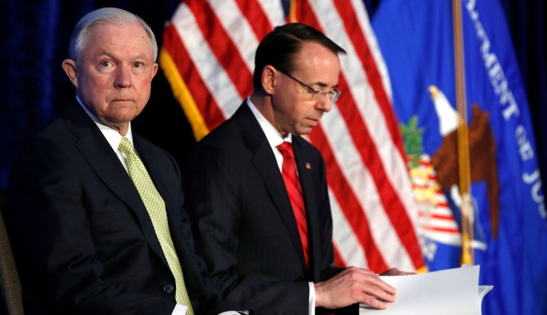 Justice Department officials will meet with reporters to discuss possible changes to the way the government deals with reporters who are leaked classified information. In August, Deputy Attorney General Rod Rosenstein told reporters that the Justice Department would review its policy on when to subpoena journalists in these cases (AP Photo/Jacquelyn Martin)