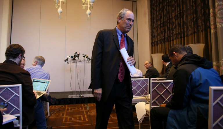 Longtime Clinton ally Lanny Davis is due to release a book in October that excoriates former FBI Director James Comey for his role in the 2016 election. (AP Photo/Joseph Kaczmarek)