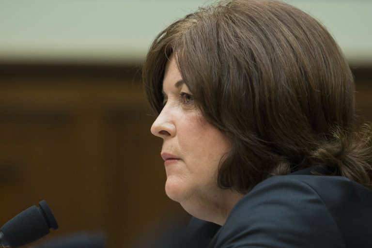 Secret Service Director Julia Pierson testifies before a House Oversight Committee hearing on September 30th, 2014, on the the White House perimeter breach. (Graeme Jennings/Examiner)