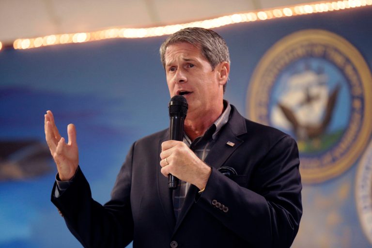 Sen. David Vitter, R-La., speaking at a campaign stop for Senate candidate, Rep. Bill Cassidy, R-La., at VFW Post 5951 in Bossier City, La., Monday, Oct. 13, 2014. (AP Photo/Gerald Herbert)