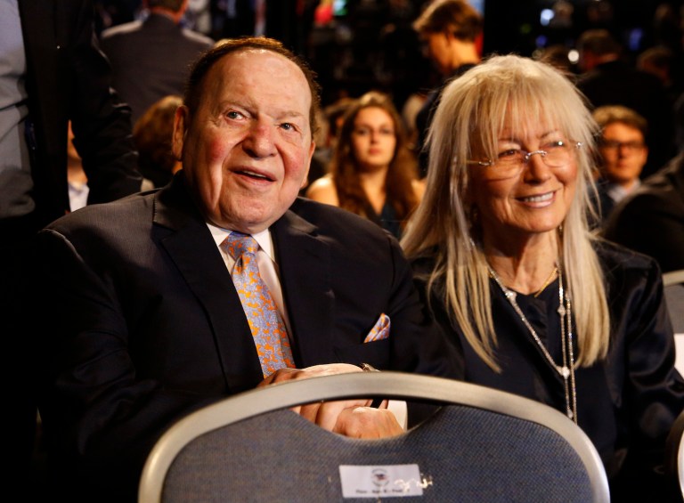 2018 GOP effort to be buttressed by 45Committee and the affiliated Future45, funded in-part by billionaire Sheldon Adelson (pictured with his wife Miriam). (AP Photo/Patrick Semansky)