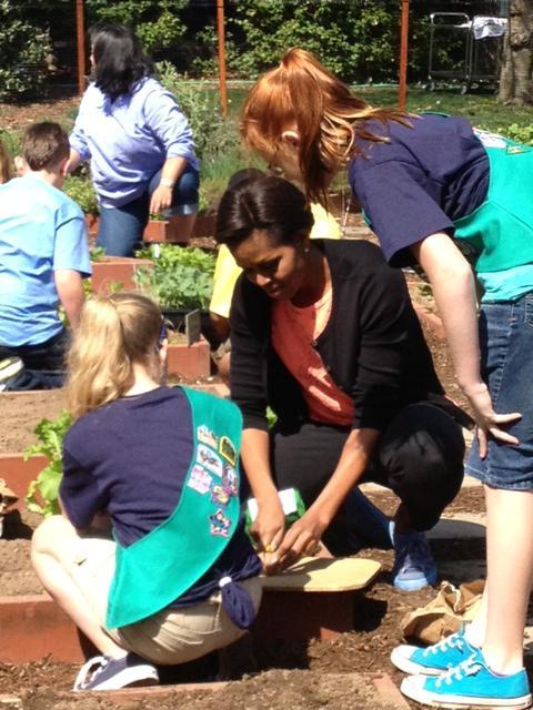 Girl Scouts press FLOTUS on major issues of the day