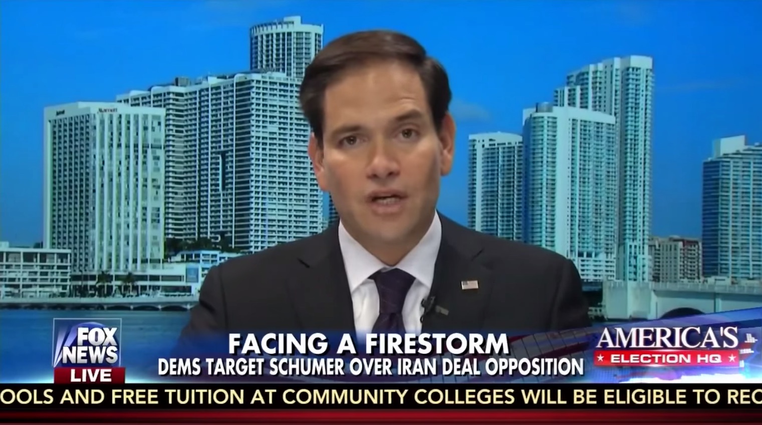 Rubio: Dems need to ‘wake up,’ follow Schumer’s lead on Iran deal