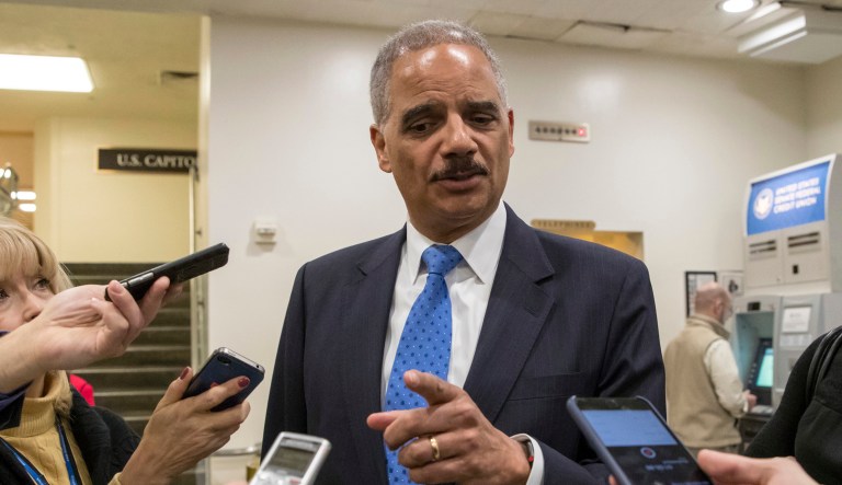 Former Attorney General Eric Holder, responding to a question about why he is thinking about running for president in 2020, said: "Well, because I care a great deal about this country. I've spent the vast majority of my professional life in public service. I think I've got ideas that I hope would resonate with the American people. I think I've got the guts to potentially do the things that I think the next president would have to do."