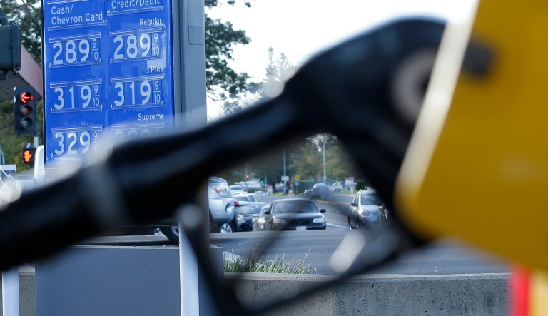 The average automobile owner already spends about $1,570 on gasoline. Now the Chamber wants to tag on another $157. (AP Photo/Rich Pedroncelli)