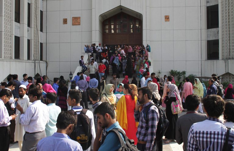 A powerful 7.7-magnitude earthquake in northern Afghanistan rocked cities across South Asia. Strong tremors were felt in Kabul, New Delhi and Islamabad on Monday. (AP Photo/K.M. Chaudary)