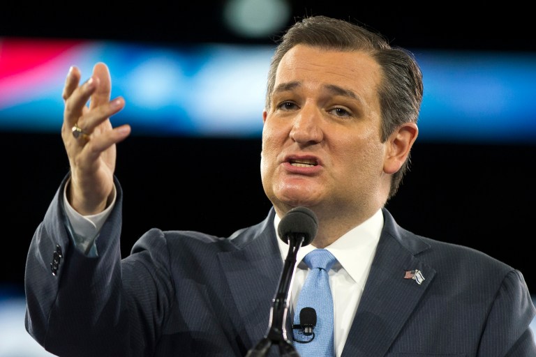 Ted Cruz slammed the Donald Trump's previous claim of wanting to be neutral in a negotiation between Israel and Palestinians. (AP Photo/Evan Vucci)