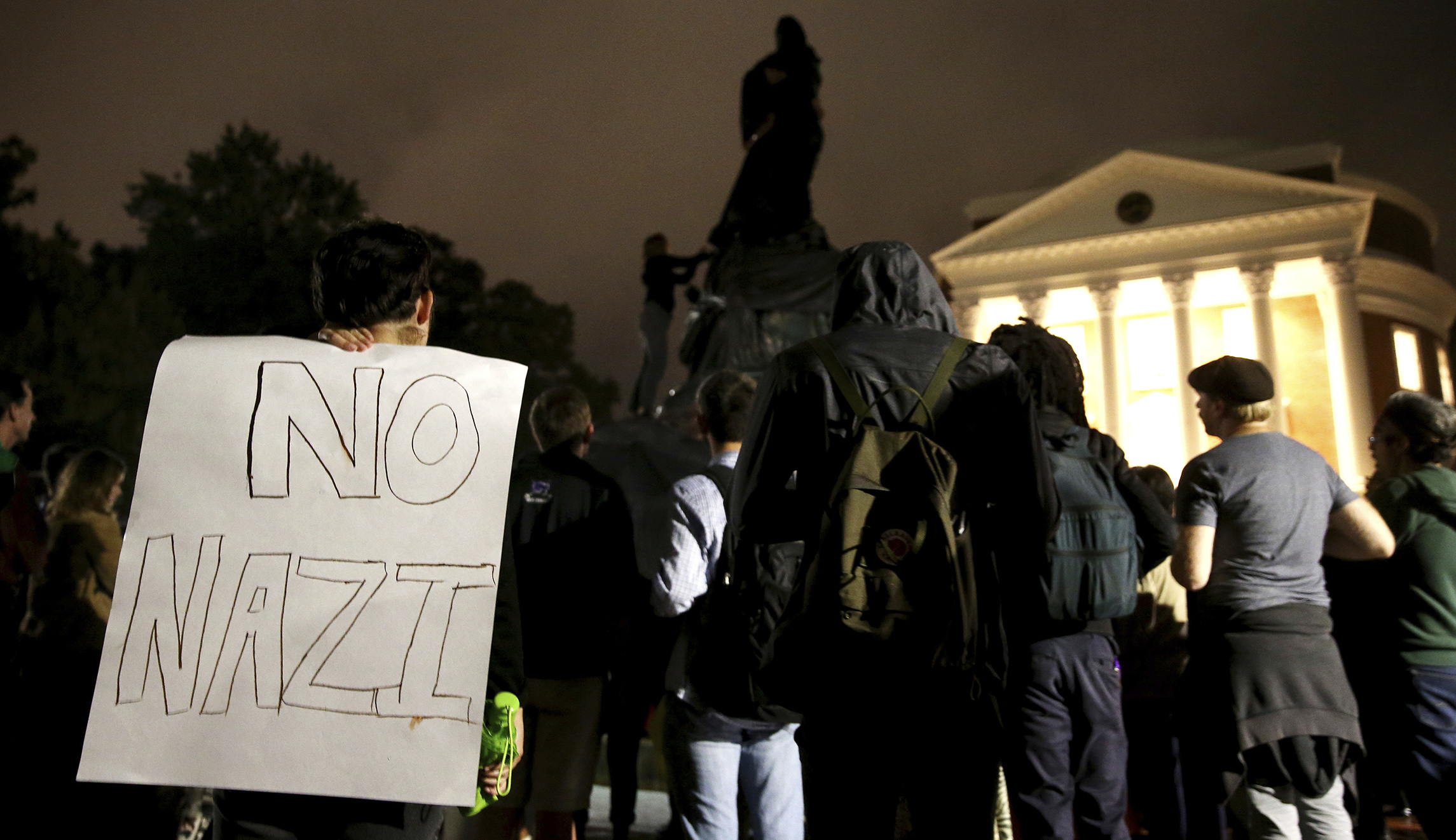 University of Virginia president condemns anti-Jefferson protests
