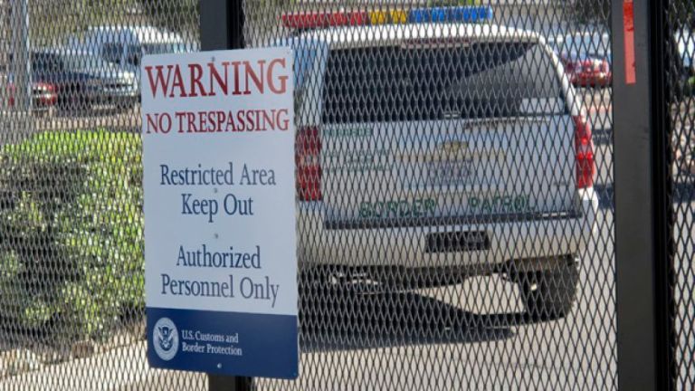 The entrance to the U. S. Border Patrol facility in Nogales, Ariz. AP Photo