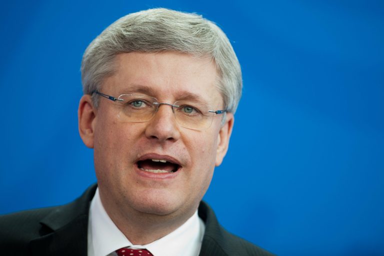 Count Canadian Prime Minister Stephen Harper out for a United Nations climate summit later this month. (Maurizio Gambarini/picture-alliance/dpa/AP images)