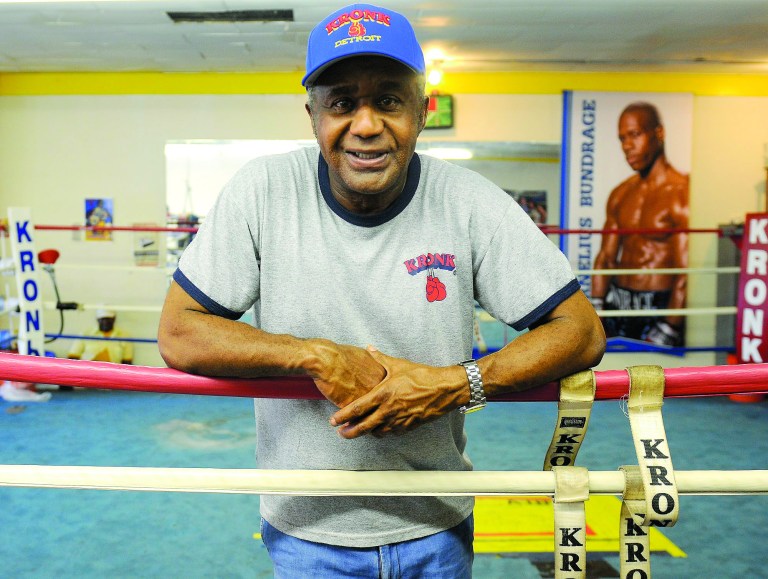 Emanuel Steward talks about the Kronk Gym at the gym's location on West Warren Street in Detroit on July 11, 2012. Steward, owner of the current gym said he wants to move to Southfield, where he will have a bigger space that's more accessible to an increasing number of suburban youth fighters. The city closed the original Kronk Recreation Center, a hot, sweaty basement gym on the west side after vandals stole its copper piping in 2006. Although Kronk has been a haven for Detroit's youths for decades, Steward said it's time to move. (AP Photo/Detroit News, Elizabeth Conley) DETROIT FREE PRESS OUT; HUFFINGTON POST OUT