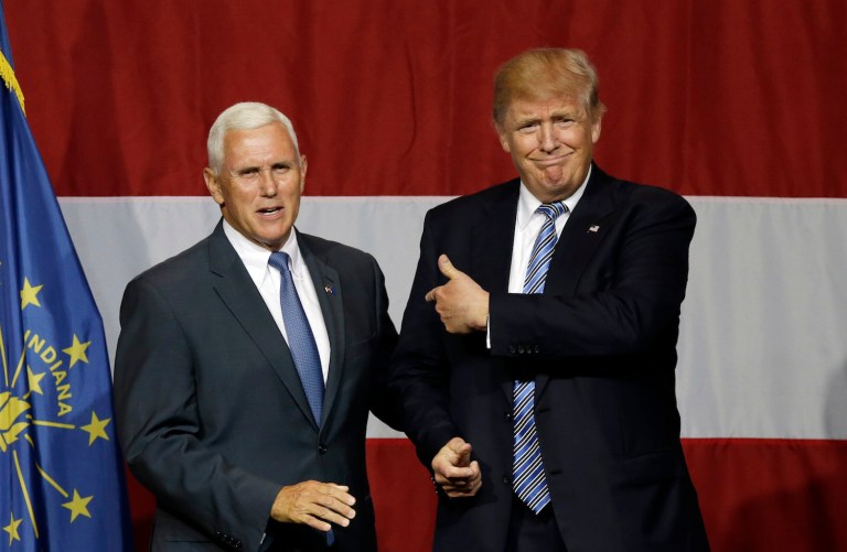 Trump is now left with a bunch of white guys as his picks, and none of them are inspiring. (AP Photo/Michael Conroy)