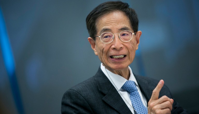 Martin Lee, former member of the Hong Kong Legislative Council, speaks during an interview in New York, U.S., on Monday, March 31, 2014.