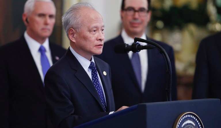 Chinese diplomat rejects claim that coronavirus originated in US military lab
