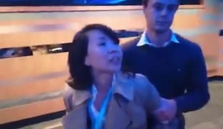 The real reason this Chinese reporter freaked out at a British Conservative Party conference