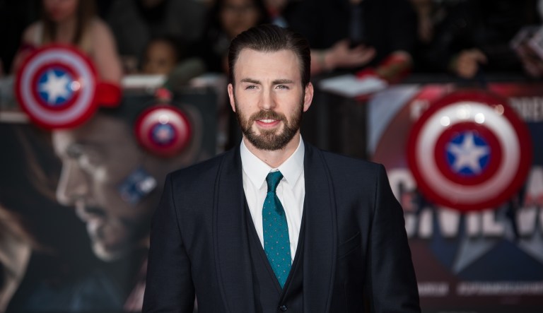 Actor Chris Evans poses for photographers upon arrival at the premiere of the film 'Captain America Civil War' in London, Tuesday, April 26, 2016.