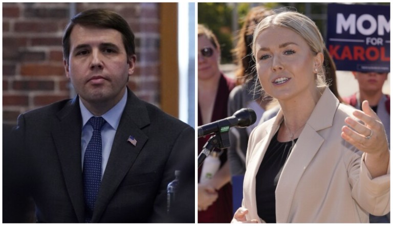 Rep. Chris Pappas (D) faces Republican challenger Karoline Leavitt in New Hampshire's First District