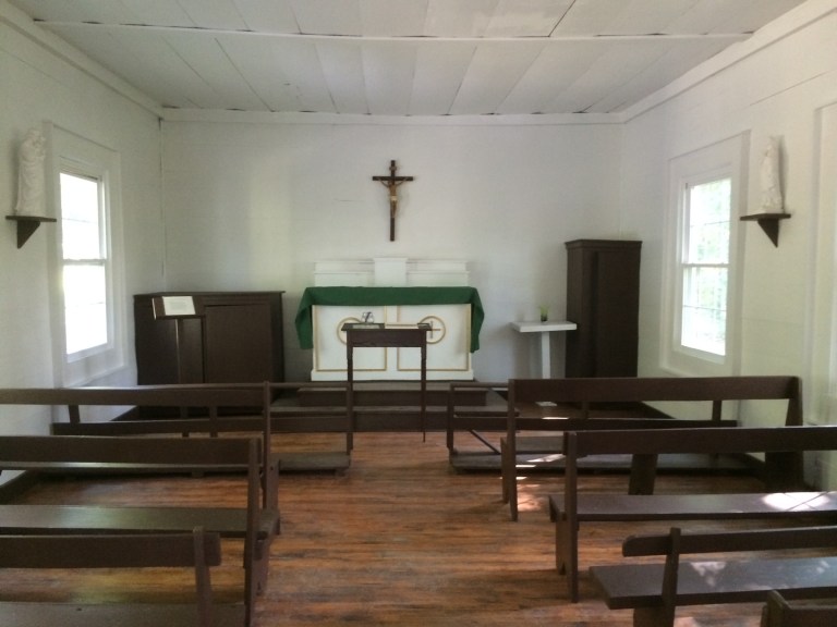 The inside of St. Colman's was perfectly preserved by the parishioners who worshiped here.