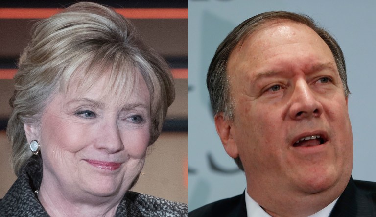 Hillary Clinton Mike Pompeo