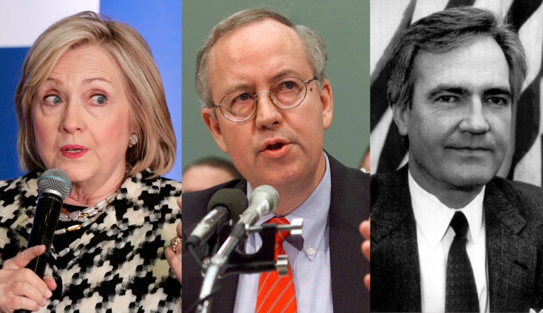 Hillary Clinton, Ken Starr, Vince Foster