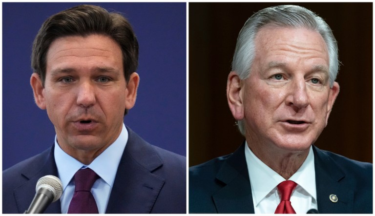Gov. Ron DeSantis (R-FL) and Sen. Tommy Tuberville (R-AL)