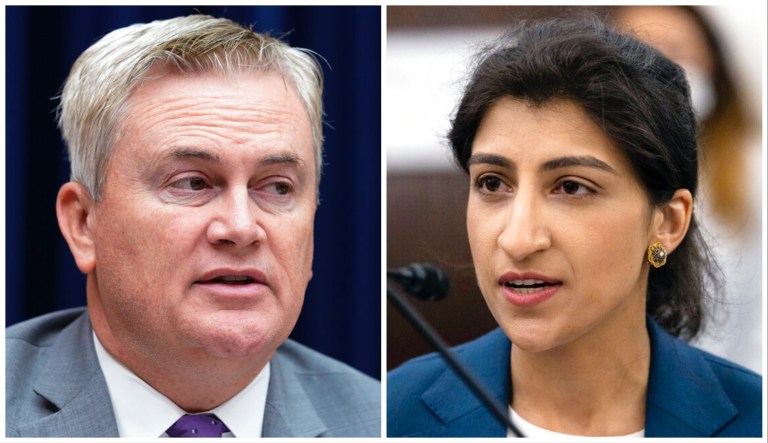 James Comer and Lina Khan.