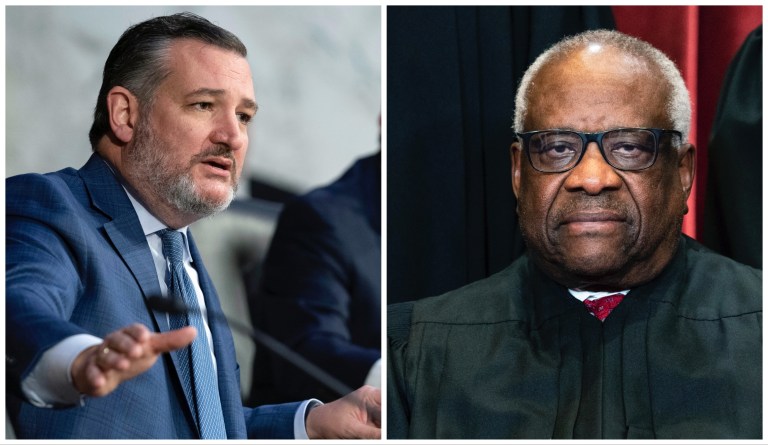 Sen. Ted Cruz (R-TX) said Tuesday Democratic ethics concerns surrounding Justice Clarence Thomas was a byproduct of 