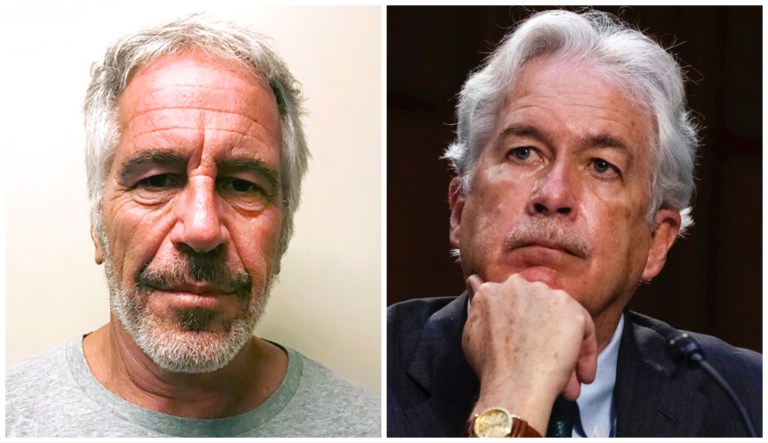 Jeffrey Epstein and William Burns.