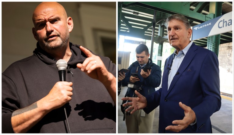 Sens. John Fetterman (D-PA) and Joe Manchin (D-WV).