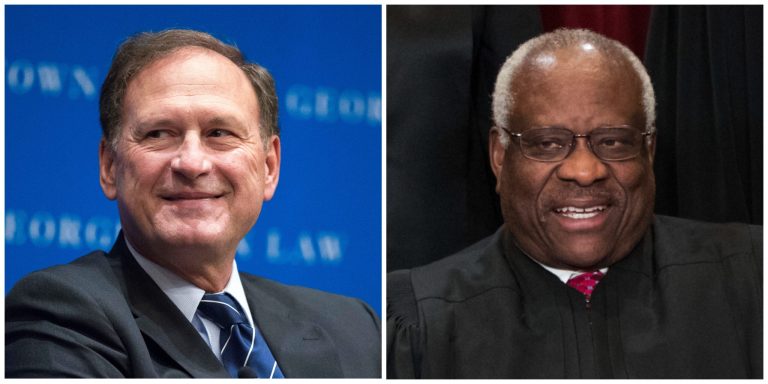 Supreme Court Justice Samuel Alito and Associate Justice Clarence Thomas.