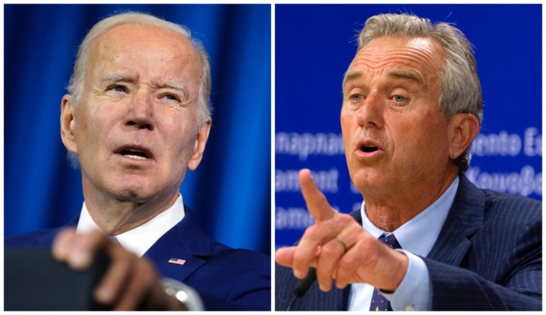 Joe Biden and Robert F. Kennedy Jr.