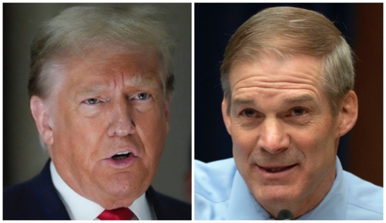 Donald Trump and Jim Jordan.
