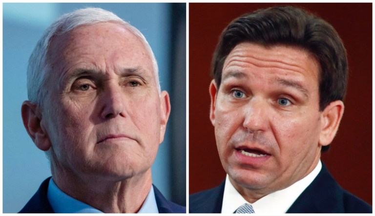 Mike Pence and Ron DeSantis.