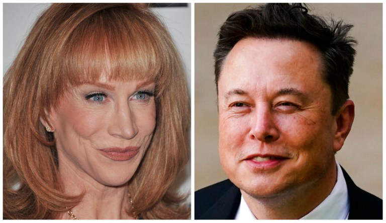 Kathy Griffin and Elon Musk.